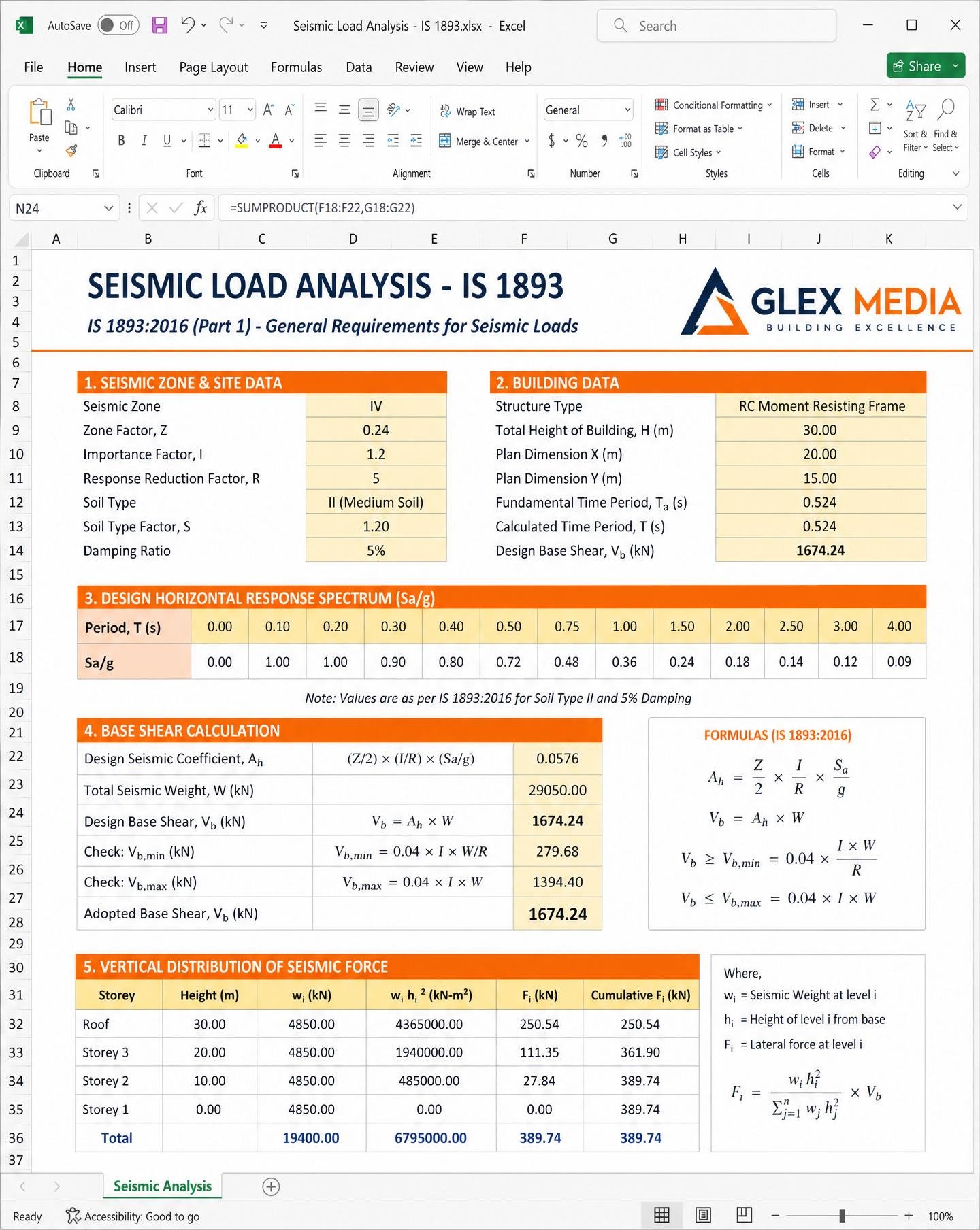 Seismic Load Analysis